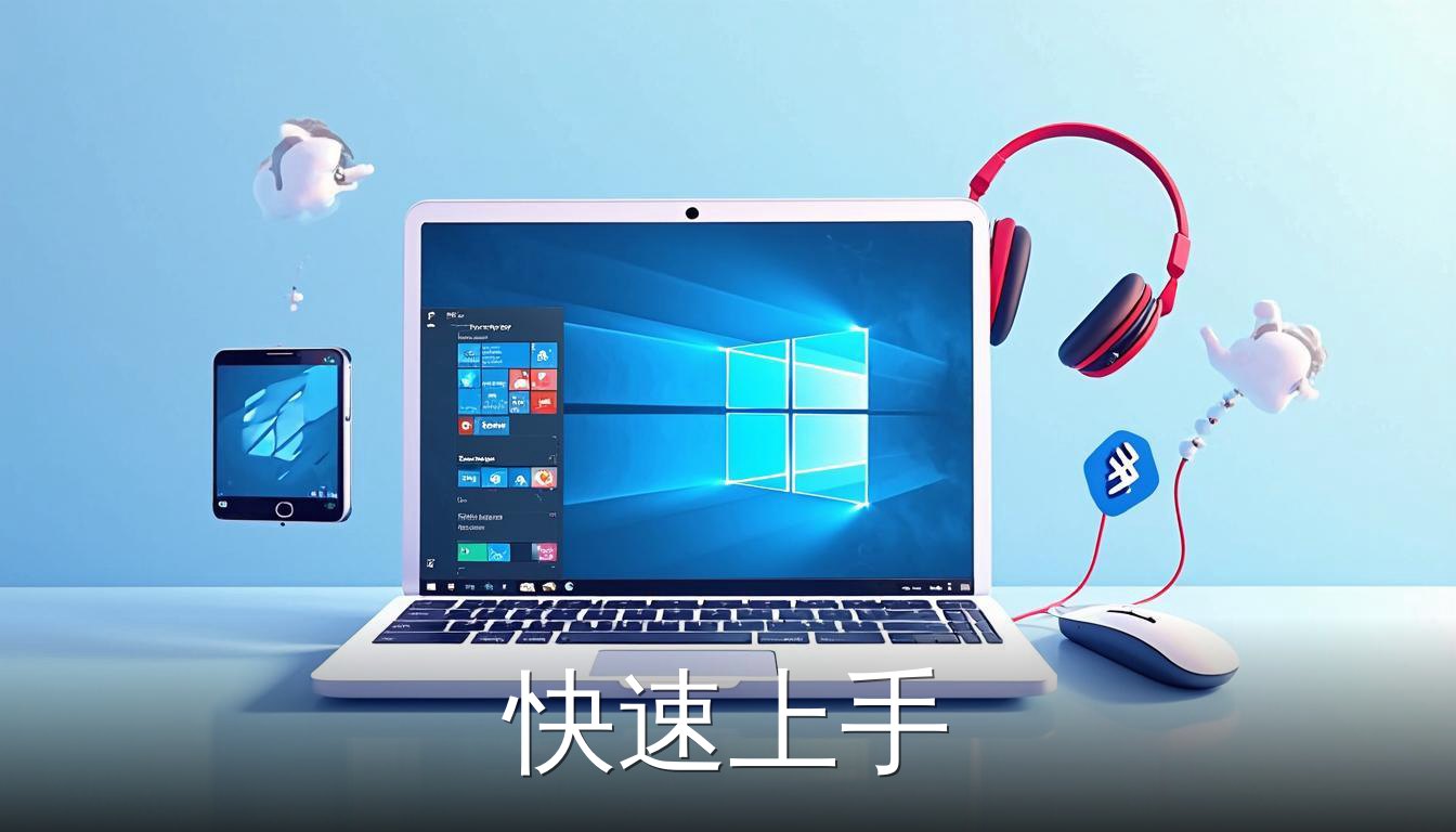 Windows电脑蓝牙设置界面与蓝牙设备连接示意图