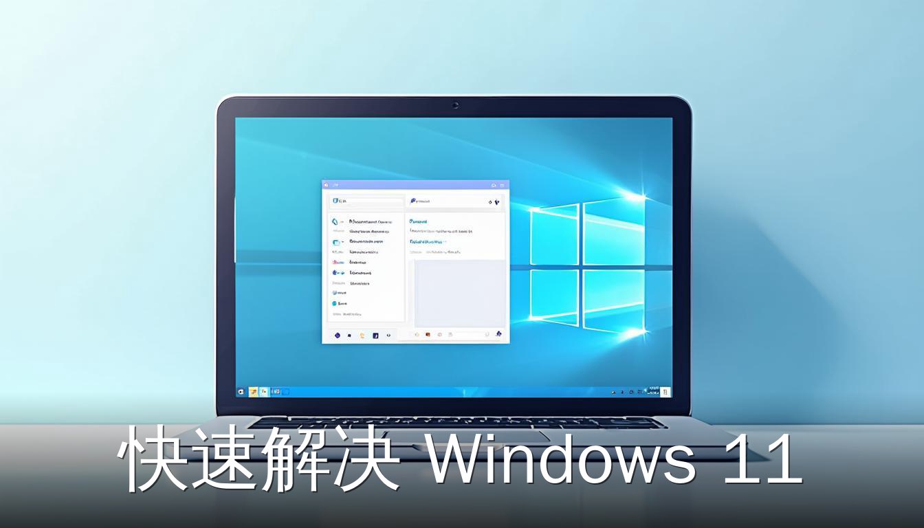 Windows 11 笔记本电脑桌面界面展示